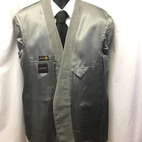 GANT Sport Coat Pure Wool Houndstooth 2 Button - Picture 5 of 8